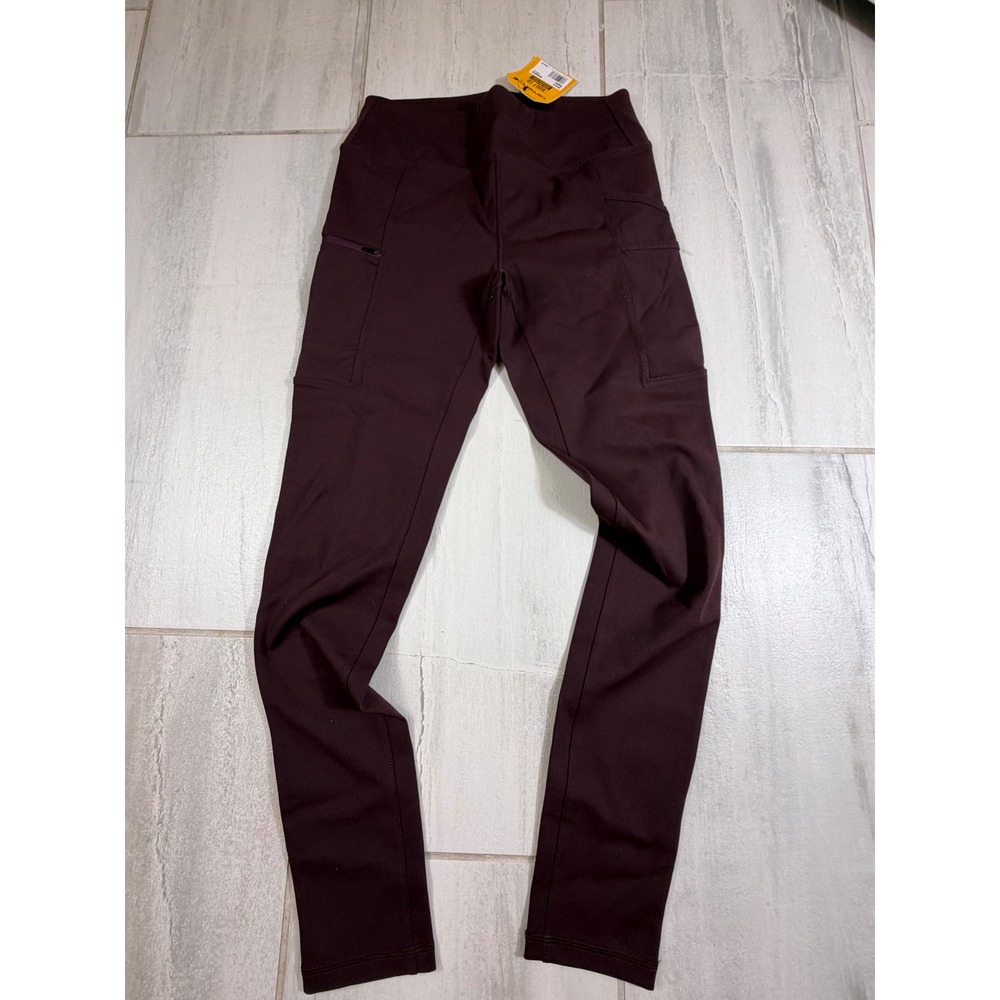 Carhartt Force Fitted Lightweight Utility Leggings Wine Burgundy BN3609-W XS